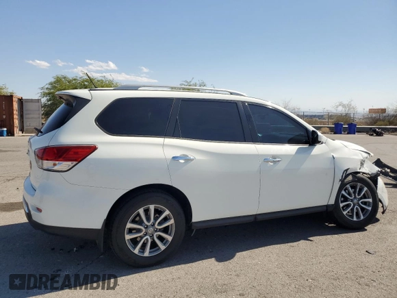2016 Nissan Pathfinder S with VIN 5N1AR2MN5GC665783, listed as a Copart auction lot 72045174 with 96,330 mi miles and Salvage title. Bid and sale history available at DreamBid. Image 3.
