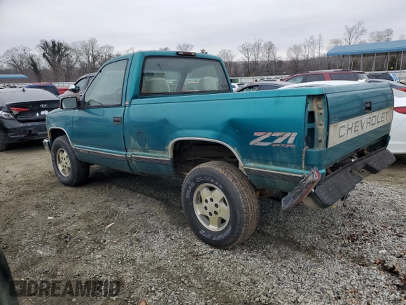 1995 Chevrolet Silverado 1500 with VIN 1GCEK14K0SZ257742, listed as a Copart auction lot 42437355 with 183,760 mi miles and Salvage Title. Bid and sale history available at DreamBid. Image 2.