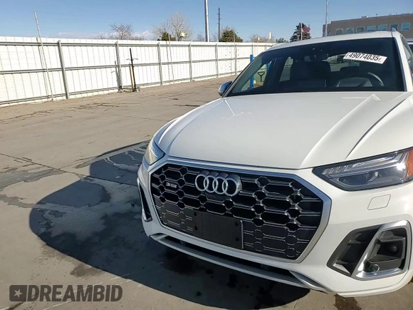 2021 Audi SQ5 Prestige with VIN WA1C4AFY4M2042115, listed as a Copart auction lot 49074035 with 41,302 mi miles and Salvage title. Bid and sale history available at DreamBid. Image 14.