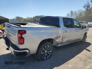 2022 Chevrolet Silverado 1500 LT with VIN 1GCPACED7NZ553997, listed as a Copart auction lot 49287165 with 0 mi miles and Salvage Title. Bid and sale history available at carsss.com. Image 3.