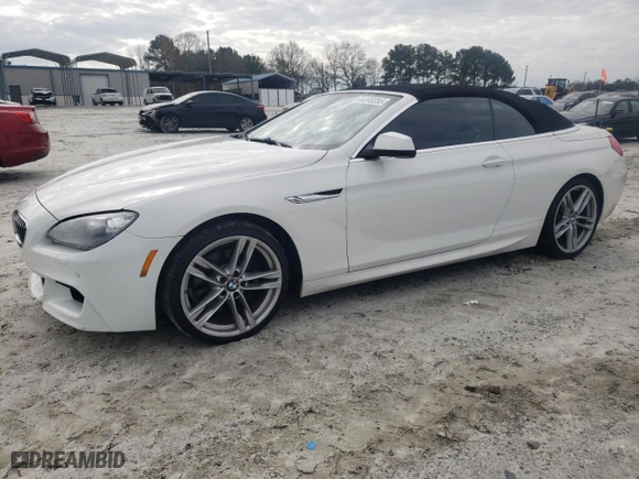 2012 BMW 6 Series 640i with VIN WBALW7C56CDX58172, listed as a Copart auction lot 44383255 with 140,240 mi miles and Salvage Title. Bid and sale history available at carsss.com. Image 1.