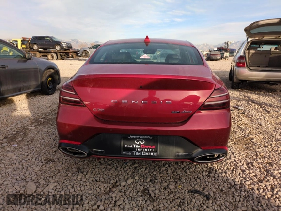 2022 Genesis G70 3.3T z VIN KMTG54TE3NU088591, wystawiony jako Copart lot #85343234 z przebiegiem 43 764 mil mil oraz Szkoda całkowita • Salvage title. Historia ofert i sprzedaży dostępna na DreamBid. Obrazek 6.