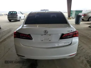 2015 Acura TLX Technology with VIN 19UUB3F56FA006082, listed as a Copart auction lot 59322845 with 127,577 mi miles and Salvage title. Bid and sale history available at DreamBid. Image 6.