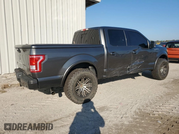 2017 Ford F-150 XL with VIN 1FTEW1CG2HFA51642, listed as a Copart auction lot 43499915 with 132,241 mi miles and Salvage title. Bid and sale history available at DreamBid. Image 3.