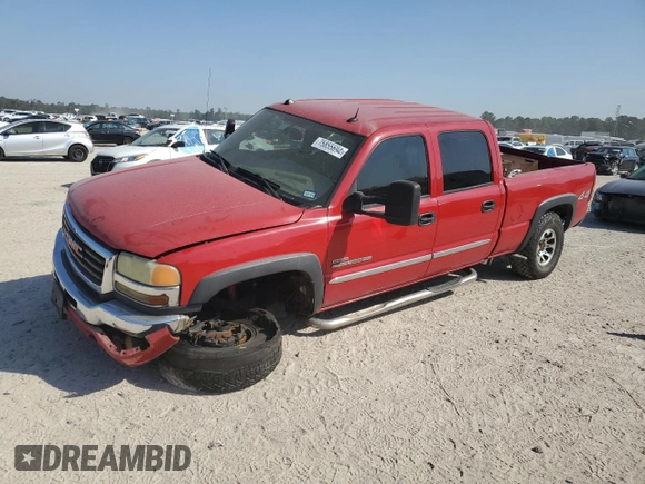 2005 GMC Sierra 2500HD SLT z VIN 1GTHK23275F841193, wystawiony jako Copart lot #75855694 z przebiegiem 288 414 mil mil oraz Szkoda całkowita • Salvage title. Historia ofert i sprzedaży dostępna na DreamBid. Obrazek 1.