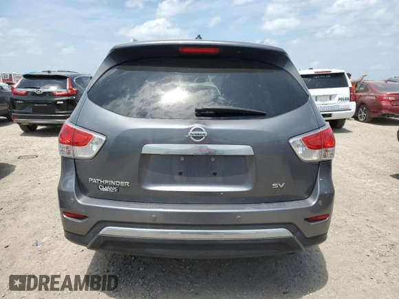 2016 Nissan Pathfinder SL with VIN 5N1AR2MN3GC636394, listed as a Copart auction lot 53661025 with 60,542 mi miles and Salvage title. Bid and sale history available at DreamBid. Image 6.