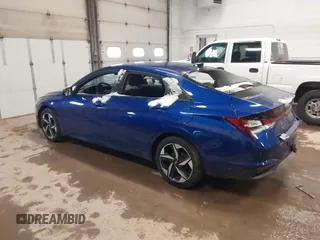2023 Hyundai Elantra SEL with VIN KMHLS4AG9PU432403, listed as a IAAI auction lot 41906543 with 35,490 mi miles and . Bid and sale history available at DreamBid. Image 3.