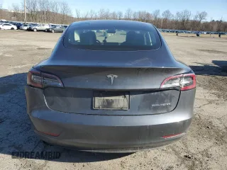 2021 Tesla Model 3 Long Range with VIN 5YJ3E1EB0MF055540, listed as a Copart auction lot 52463345 with 59,206 mi miles and Salvage Title. Bid and sale history available at DreamBid. Image 6.