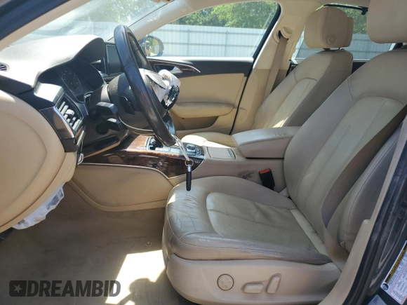 2015 Audi A6 Premium Plus with VIN WAUGFAFC4FN025898, listed as a Copart auction lot 53785675 with 100,892 mi miles and Salvage title. Bid and sale history available at DreamBid. Image 7.