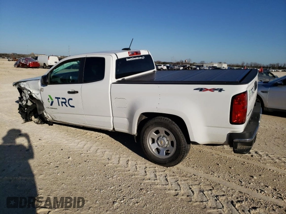 2021 Chevrolet Colorado 4WD Work Truck with VIN 1GCHTBEN6M1205607, listed as a Copart auction lot 46422255 with 40,628 mi miles and Salvage Title. Bid and sale history available at carsss.com. Image 2.