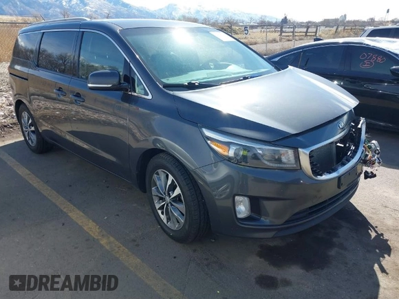 2016 Kia Sedona EX with VIN KNDMC5C12G6187338, listed as a IAAI auction lot 41735643 with 177,998 mi miles. Bid and sale history available at carsss.com. Image 1.
