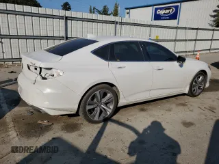 2021 Acura TLX w/Advance Package with VIN 19UUB5F61MA000935, listed as a Copart auction lot 44229255 with 62,922 mi miles and Salvage Title. Bid and sale history available at carsss.com. Image 3.