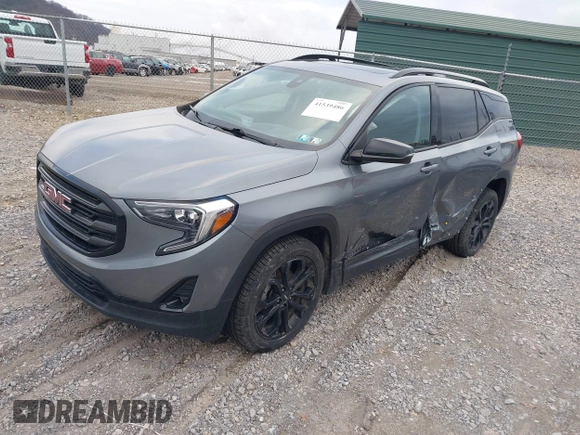 2021 GMC Terrain SLT with VIN 3GKALVEV6ML353238, listed as a IAAI auction lot 41539486 with 84,661 mi miles and . Bid and sale history available at DreamBid. Image 2.