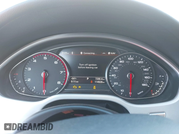 2013 Audi A8 4.0L with VIN WAUA2AFD9DN017867, listed as a IAAI auction lot 40430651 with 114,928 mi miles and . Bid and sale history available at DreamBid. Image 7.