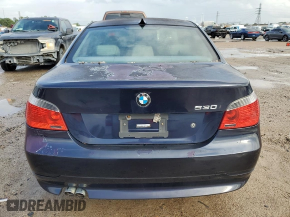2005 BMW 5 Series 530i with VIN WBANA73505CR58495, listed as a Copart auction lot 81512884 with Not Provided miles and Clean Title. Bid and sale history available at DreamBid. Image 6.