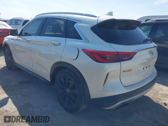 2019 Infiniti QX50 Essential with VIN 3PCAJ5M14KF119529, listed as a IAAI auction lot 42029337 with 88,844 mi miles and . Bid and sale history available at DreamBid. Image 3.