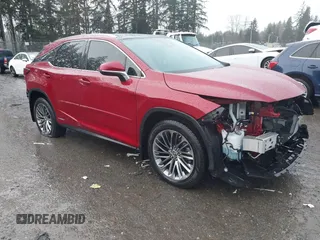 2022 Lexus RX with VIN 2T2JGMDA4NC088568, listed as a IAAI auction lot 41484265 with 38,604 mi miles. Bid and sale history available at carsss.com. Image 1.