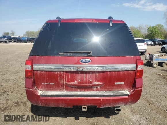 2016 Ford Expedition Max Limited z VIN 1FMJK2AT2GEF20373, wystawiony jako Copart lot #52705175 z przebiegiem 142 151 mil mil oraz Szkoda całkowita • Salvage title. Historia ofert i sprzedaży dostępna na DreamBid. Obrazek 6.