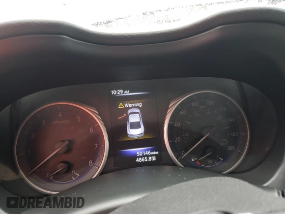 2018 Infiniti Q60 Luxe with VIN JN1CV7EK4JM200250, listed as a Copart auction lot 74010024 with 50,146 mi miles and Non Repairable. Bid and sale history available at carsss.com. Image 9.