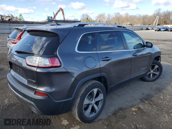 2020 Jeep Cherokee Limited with VIN 1C4PJMDN4LD534379, listed as a Copart auction lot 41686455 with 59,695 mi miles and Salvage title. Bid and sale history available at DreamBid. Image 3.