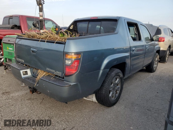 2007 Honda Ridgeline RTX with VIN 2HJYK16327H547986, listed as a Copart auction lot 76368824 with 0 mi miles and Salvage Title. Bid and sale history available at carsss.com. Image 3.