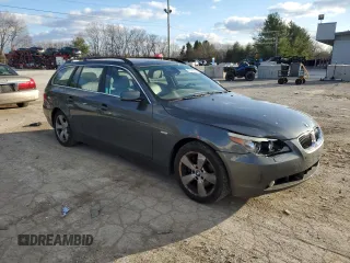 2006 BMW 5 Series 530xi with VIN WBANN73556B799064, listed as a Copart auction lot 87372444 with 230,613 mi miles and Salvage Title. Bid and sale history available at carsss.com. Image 4.