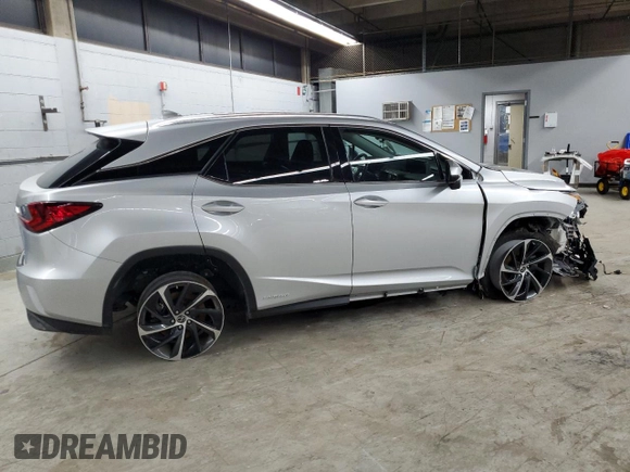 2019 Lexus RX with VIN 2T2BGMCA6KC033542, listed as a Copart auction lot 51501285 with 49,591 mi miles and Salvage Title. Bid and sale history available at carsss.com. Image 3.