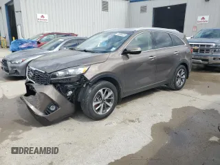2019 Kia Sorento EX Sport with VIN 5XYPH4A58KG529587, listed as a Copart auction lot 50994025 with 141,171 mi miles and Salvage title. Bid and sale history available at DreamBid. Image 1.