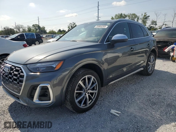 2021 Audi SQ5 Premium Plus with VIN WA1B4AFY1M2035067, listed as a Copart auction lot 55983255 with 60,302 mi miles and Clean Title. Bid and sale history available at DreamBid. Image 1.