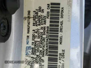 2010 Toyota Corolla with VIN 1NXBU4EE3AZ218948, listed as a Copart auction lot 65440135 with 116,907 mi miles and Salvage title. Bid and sale history available at DreamBid. Image 12.