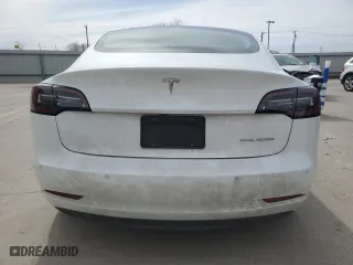 2020 Tesla Model 3 Long Range with VIN 5YJ3E1EB0LF713016, listed as a Copart auction lot 47617355 with 0 mi miles and Salvage Title. Bid and sale history available at carsss.com. Image 6.