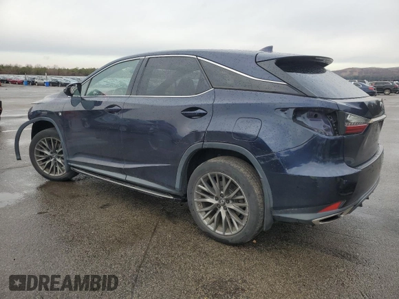 2020 Lexus RX with VIN 2T2SZMDA3LC256115, listed as a Copart auction lot 82783154 with 81,903 mi miles and Salvage Title. Bid and sale history available at carsss.com. Image 2.