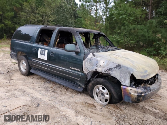 2002 GMC Yukon XL SLT with VIN 1GKEC16Z72J191913, listed as a Copart auction lot 75289984 with 0 mi miles and Salvage Title. Bid and sale history available at carsss.com. Image 4.