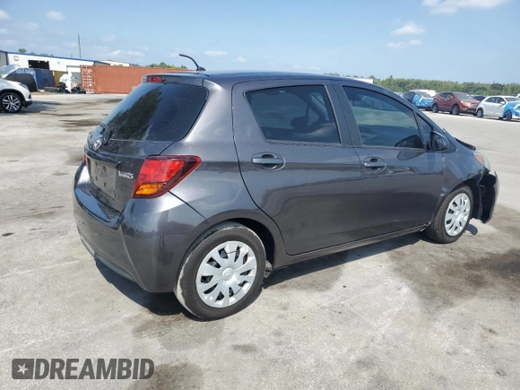 2017 Toyota Yaris L z VIN VNKKTUD31HA078456, wystawiony jako Copart lot #57852035 z przebiegiem 84 263 mil mil oraz Szkoda całkowita • Salvage title. Historia ofert i sprzedaży dostępna na DreamBid. Obrazek 3.