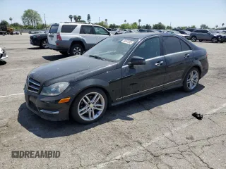 2014 Mercedes-Benz C 250 Sport with VIN WDDGF4HBXEA932241, listed as a Copart auction lot 58557055 with 138,878 mi miles and Salvage title. Bid and sale history available at DreamBid. Image 1.
