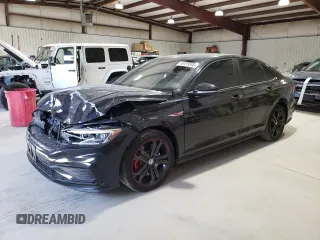 2019 Volkswagen Jetta GLI S with VIN 3VW5T7BU9KM142852, listed as a Copart auction lot 49419395 with 99,203 mi miles and Salvage Title. Bid and sale history available at DreamBid. Image 1.