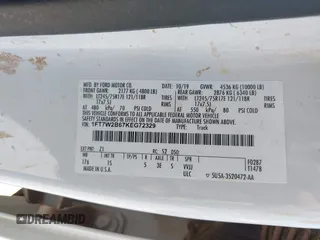 2019 Ford F-250 XL с VIN 1FT7W2B67KEG72329, выставлен на аукционе IAAI как лот 42490688 с пробегом 145 729 миль миль и . История ставок и продаж доступна на DreamBid. Изображение 9.