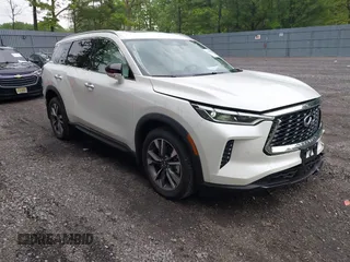 2025 Infiniti QX60 Luxe z VIN 5N1AL1FS6SC351230, wystawiony jako IAAI lot #42285154 z przebiegiem 310 mil mil oraz . Historia ofert i sprzedaży dostępna na DreamBid. Obrazek 1.