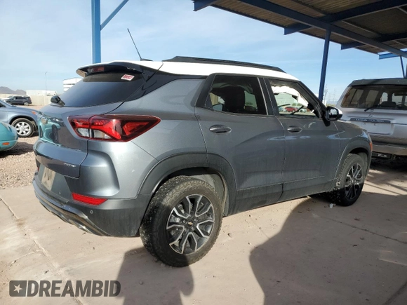 2021 Chevrolet TrailBlazer ACTIV with VIN KL79MSSL8MB178938, listed as a Copart auction lot 45832655 with 43,938 mi miles and Salvage Title. Bid and sale history available at DreamBid. Image 3.
