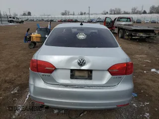 2012 Volkswagen Jetta Sedan SE w/Convenience & Sunroof PZEV with VIN 3VWBP7AJ2CM029633, listed as a Copart auction lot 45041265 with 0 mi miles and Salvage Title. Bid and sale history available at carsss.com. Image 6.