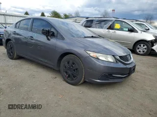 2014 Honda Civic Sedan LX with VIN 19XFB2F55EE209364, listed as a Copart auction lot 51241935 with 112,064 mi miles and Salvage Title. Bid and sale history available at carsss.com. Image 4.