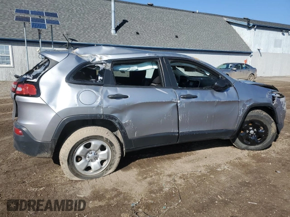 2017 Jeep Cherokee Sport with VIN 1C4PJMAB7HW630500, listed as a Copart auction lot 50075905 with 103,623 mi miles and Clean Title. Bid and sale history available at carsss.com. Image 3.