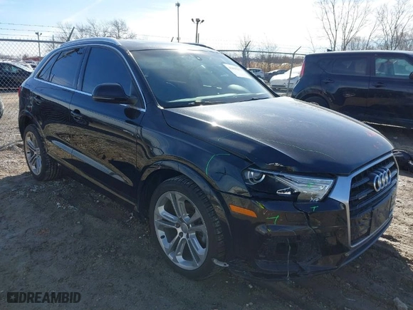 2016 Audi Q3 Premium Plus with VIN WA1EFCFS1GR011801, listed as a IAAI auction lot 41691273 with 126,554 mi miles. Bid and sale history available at carsss.com. Image 1.