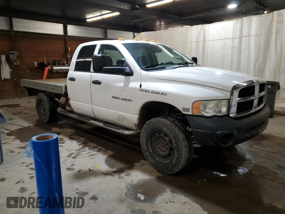 2005 Dodge 2500 SLT with VIN 3D7KS28D05G812137, listed as a Copart auction lot 55090195 with 133,075 mi miles and Clean Title. Bid and sale history available at carsss.com. Image 4.
