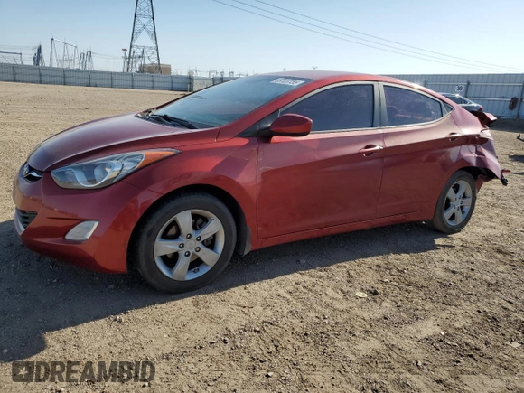 2012 Hyundai Elantra GLS z VIN KMHDH4AE9CU390942, wystawiony jako Copart lot #59723155 z przebiegiem 134 173 mil mil oraz Szkoda całkowita • Salvage title. Historia ofert i sprzedaży dostępna na DreamBid. Obrazek 1.