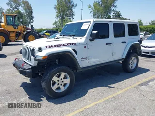 2018 Jeep Wrangler Unlimited Rubicon with VIN 1C4HJXFN8JW215023, listed as a IAAI auction lot 42227099 with 62,195 mi miles and . Bid and sale history available at DreamBid. Image 17.