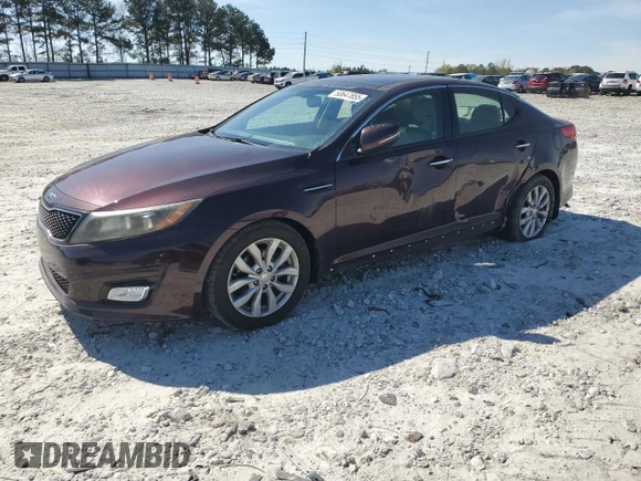 2014 Kia Optima EX with VIN 5XXGN4A72EG307887, listed as a Copart auction lot 50647855 with 212,293 mi miles and Salvage Title. Bid and sale history available at carsss.com. Image 1.