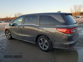 2019 Honda Odyssey Touring with VIN 5FNRL6H83KB085223, listed as a Copart auction lot 87628395 with 163,035 mi miles and Salvage Title. Bid and sale history available at carsss.com. Image 2.