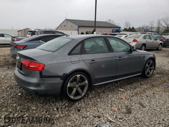 2014 Audi A4 Premium Plus with VIN WAUEFAFL0EN022048, listed as a Copart auction lot 81223024 with 85,482 mi miles and Salvage Title. Bid and sale history available at carsss.com. Image 3.