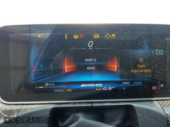 2023 Mercedes-Benz C 43 AMG with VIN W1KAF8HB5PR123506, listed as a Copart auction lot 62749924 with 4,243 mi miles and Salvage Title. Bid and sale history available at DreamBid. Image 9.